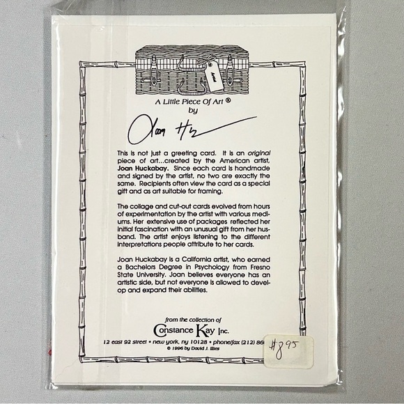 Artist Handmade Greeting Cards Signed LOT of 7 Vintage Y2k 3-D Kitsch Unique NEW - Picture 16 of 16